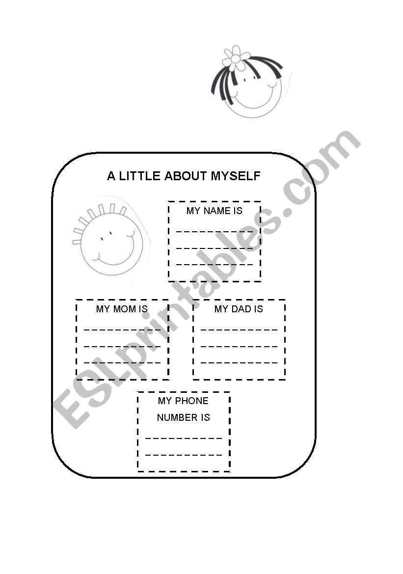 Personal Information worksheet