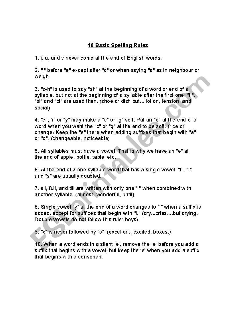 english-worksheets-10-basic-spelling-rules