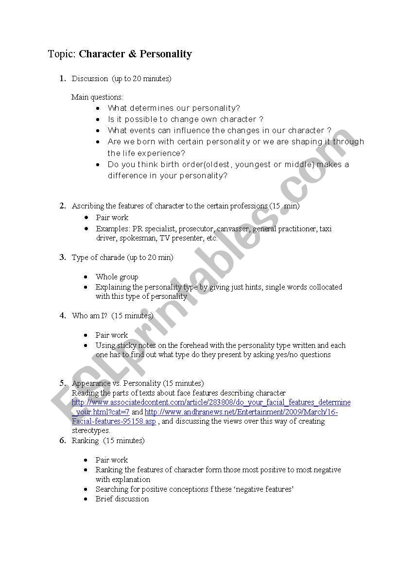 lesson plan worksheet