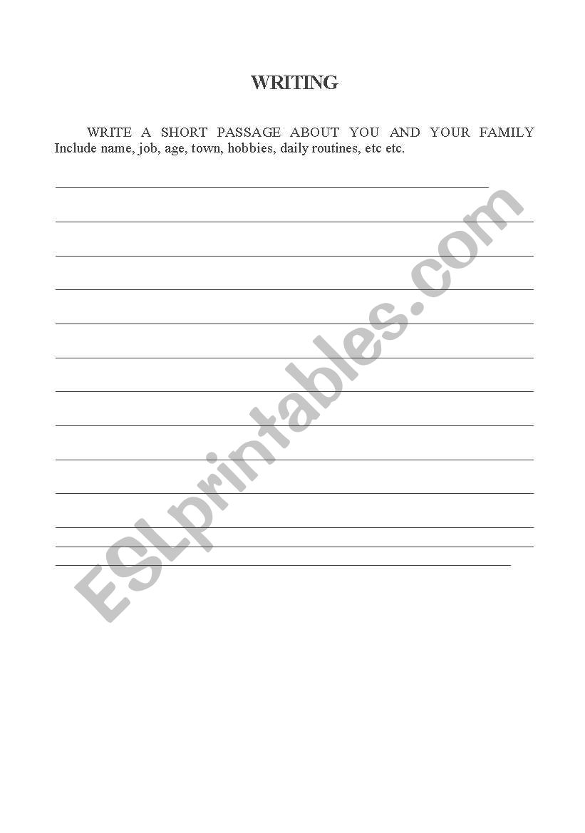  asimple written exercise worksheet