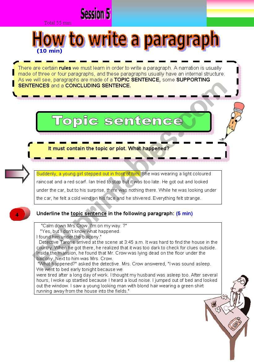 Learning To Write Paragraphs Worksheets