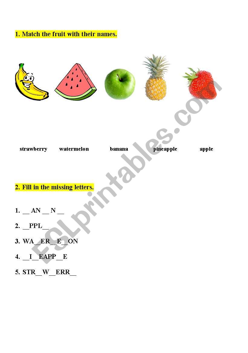 fruit.doc worksheet