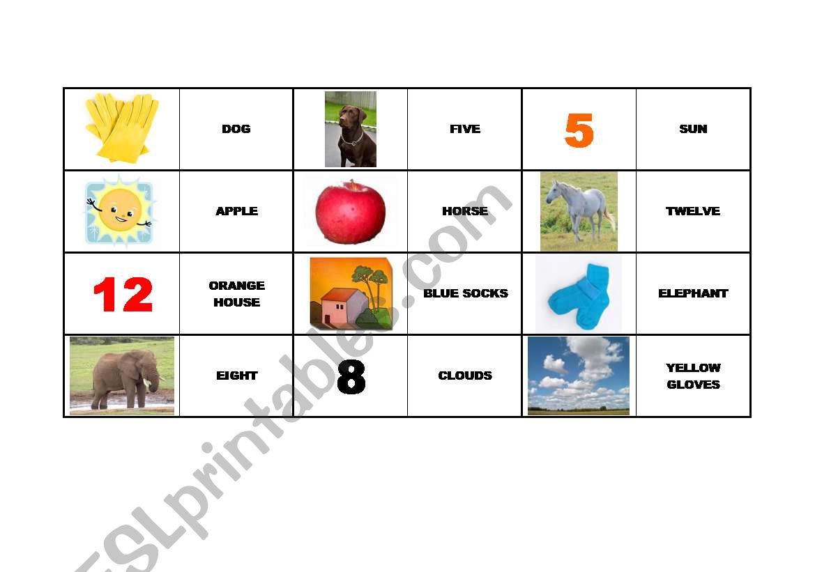 Domino revision worksheet