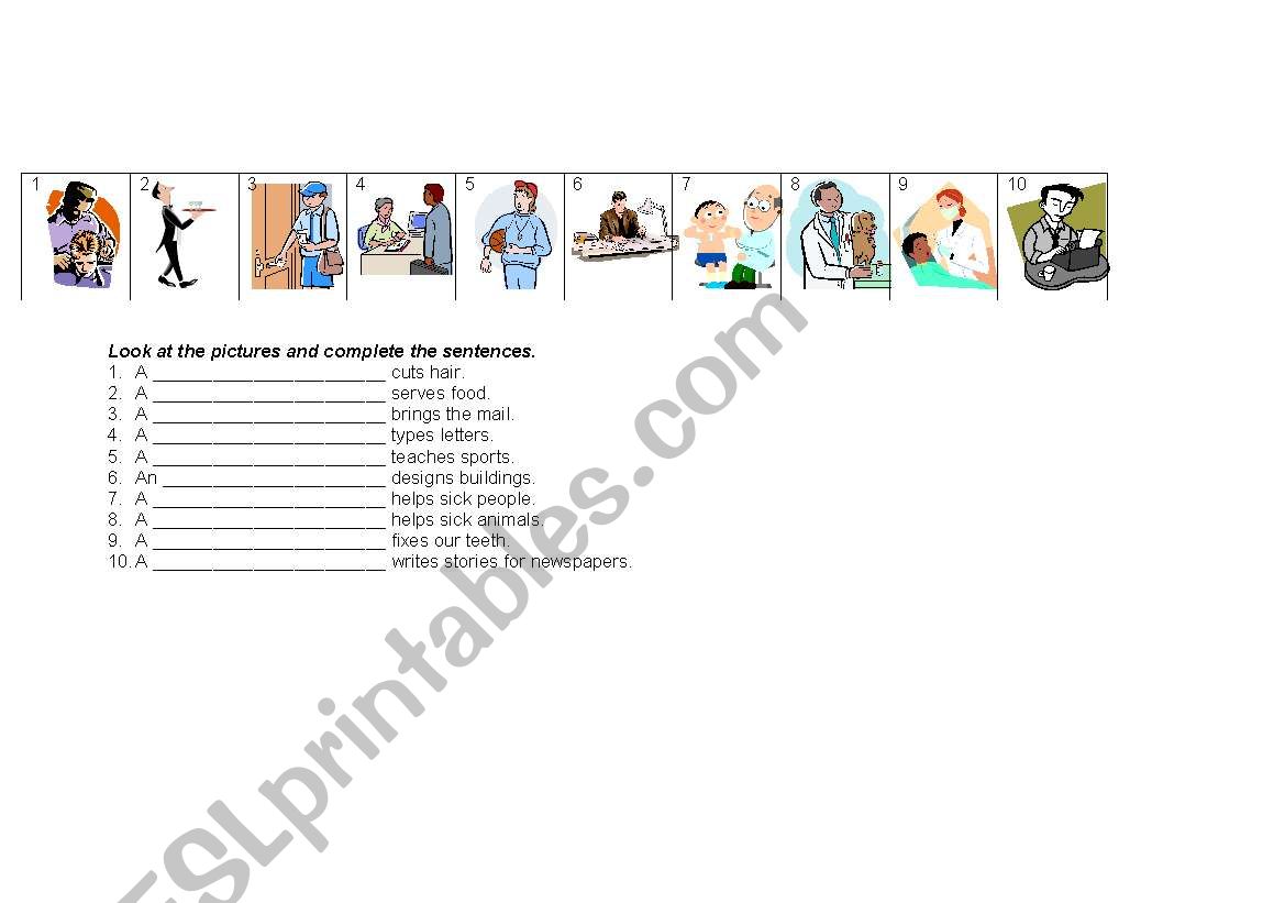 WORKERS worksheet