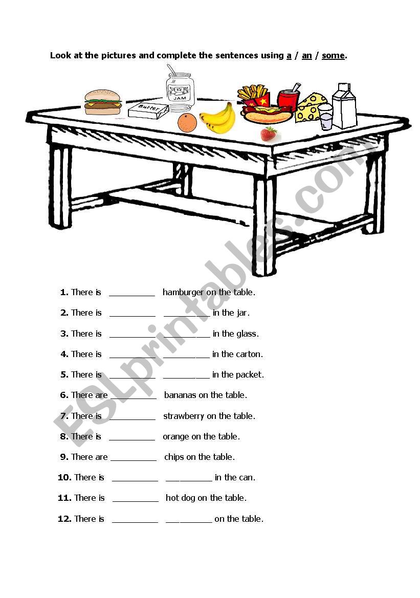 Food - Countables / Uncountables - For young learners