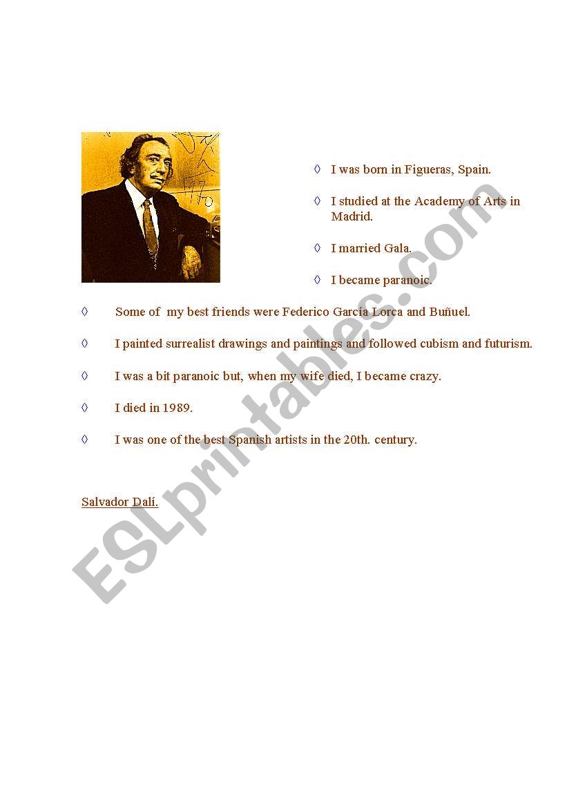 Guess ... who? worksheet