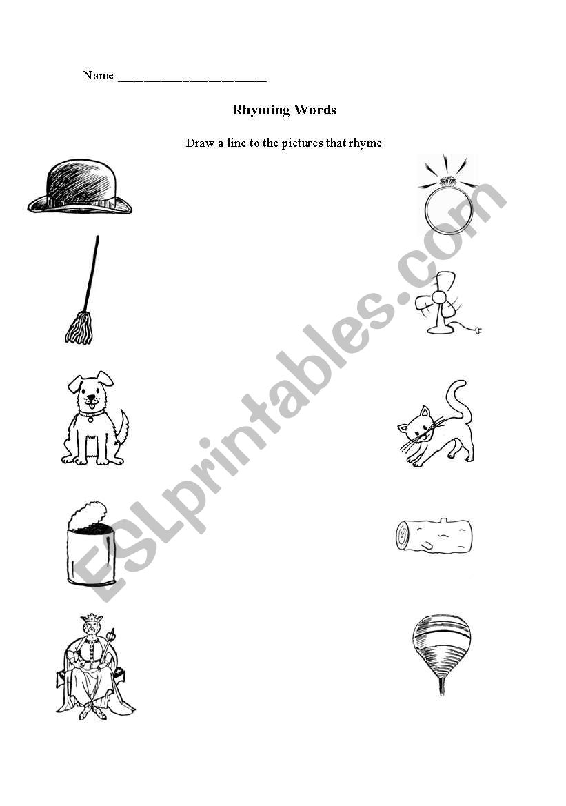 Rhyming Words worksheet