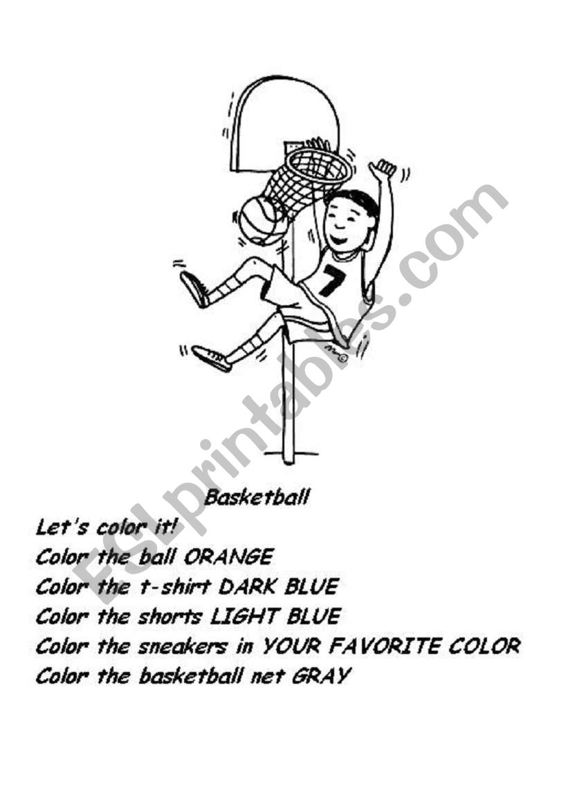 Color the Boy! worksheet