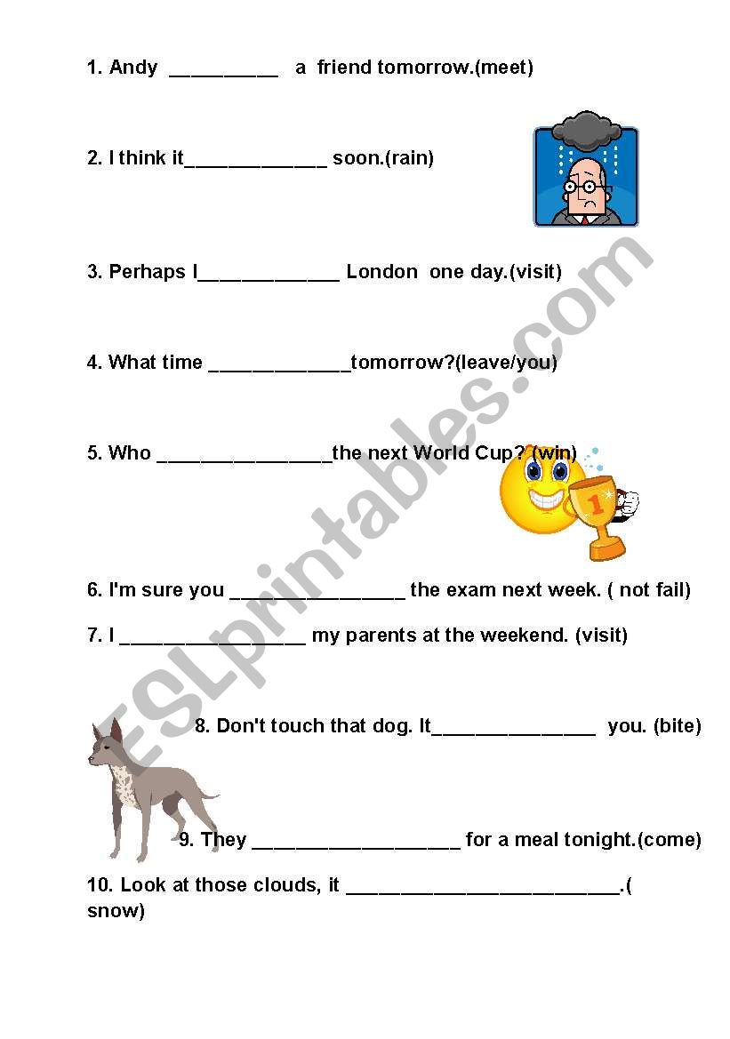 Present Continuous worksheet