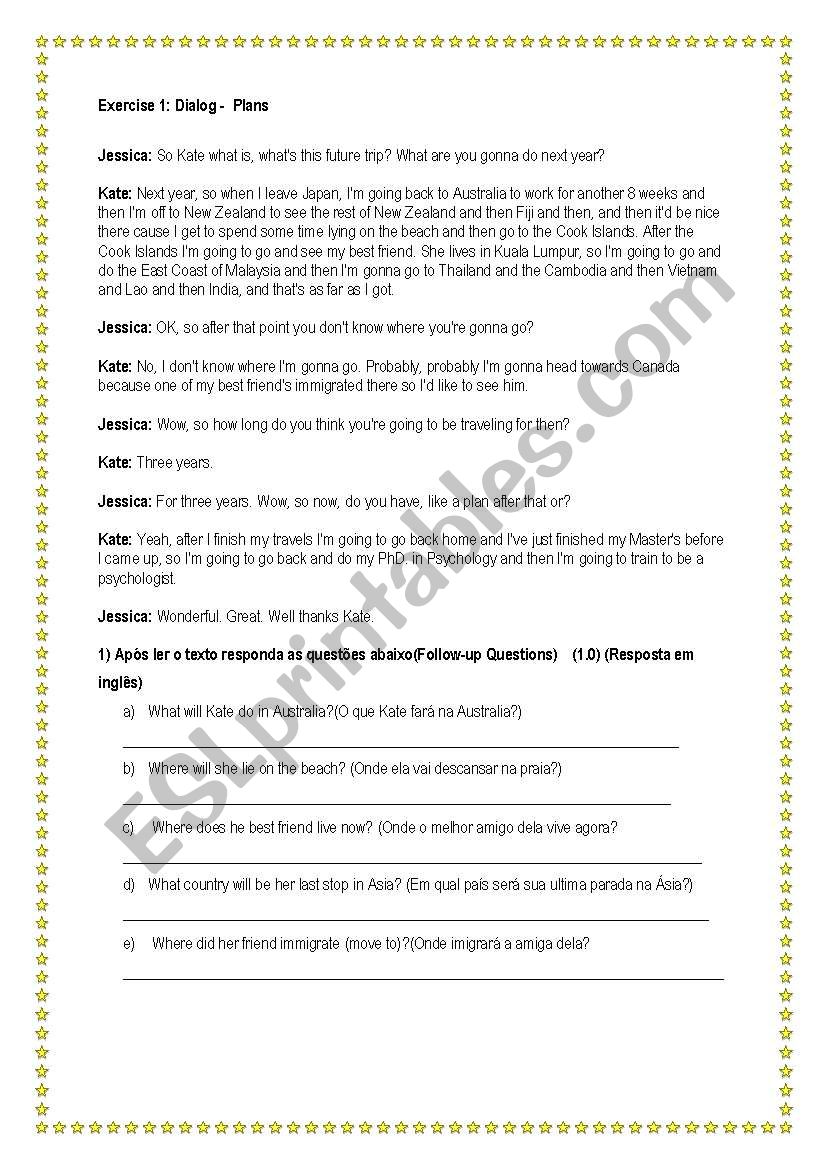 Plan worksheet