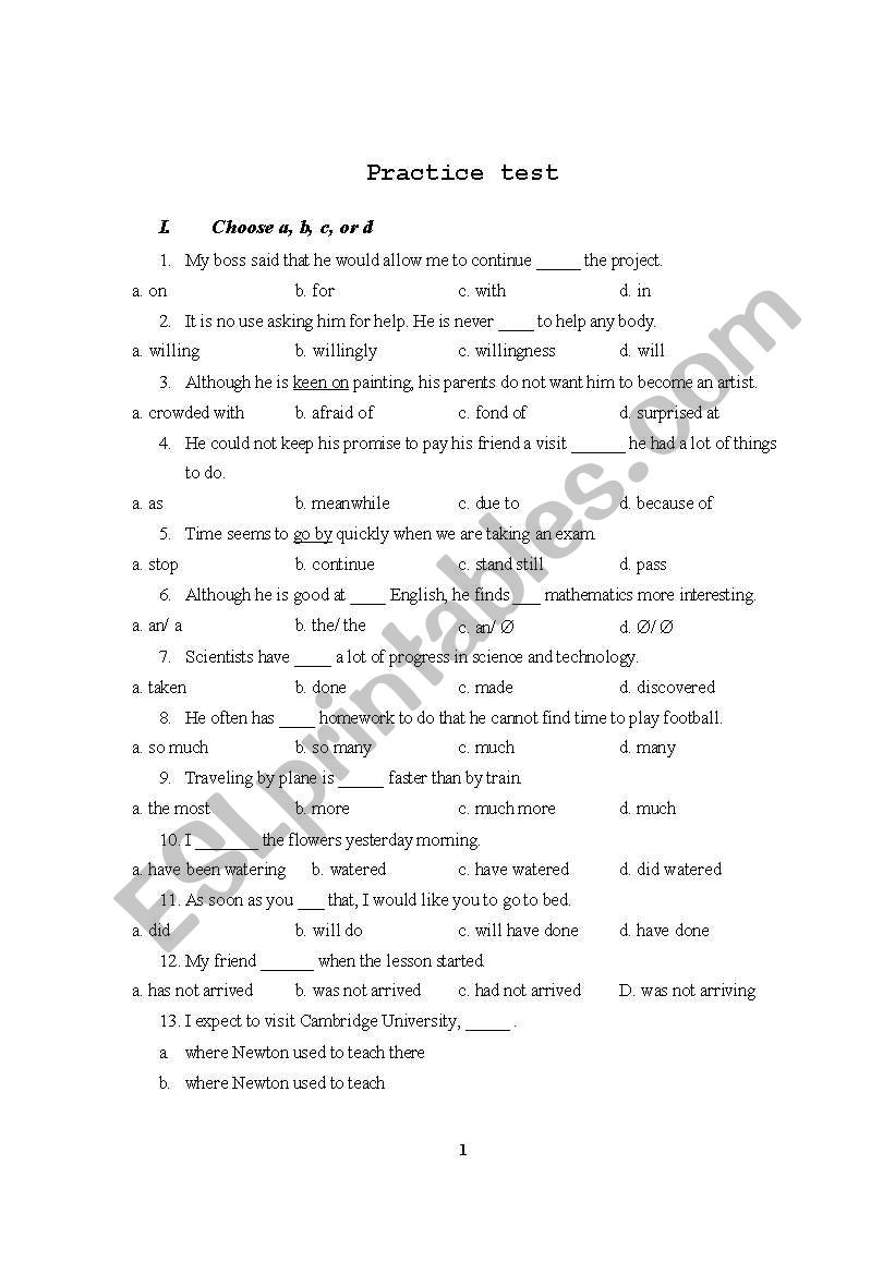 english-worksheets-practice-test