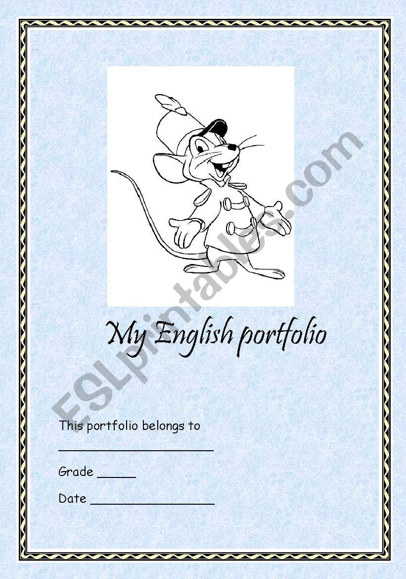 english portfolio worksheet