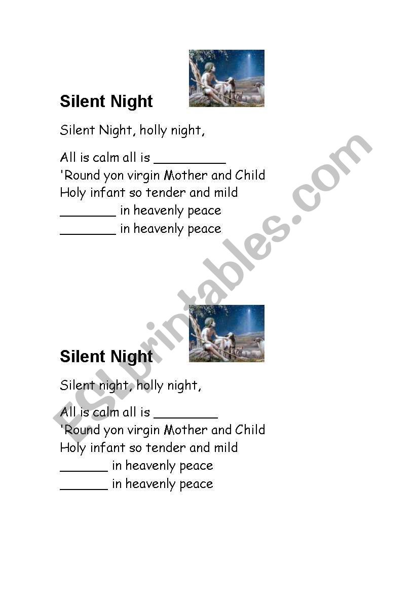 Silent Night - Fill in the gaps
