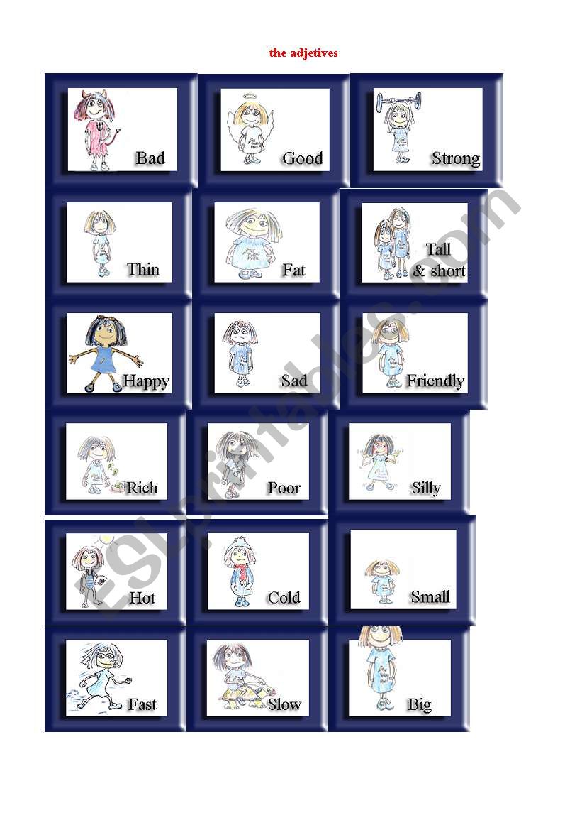 Adjectives worksheet