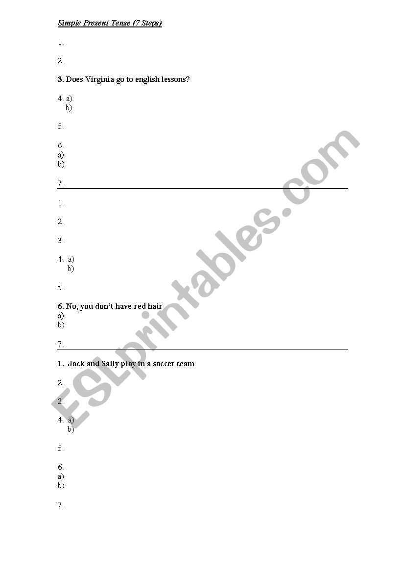 Ejercicios worksheet