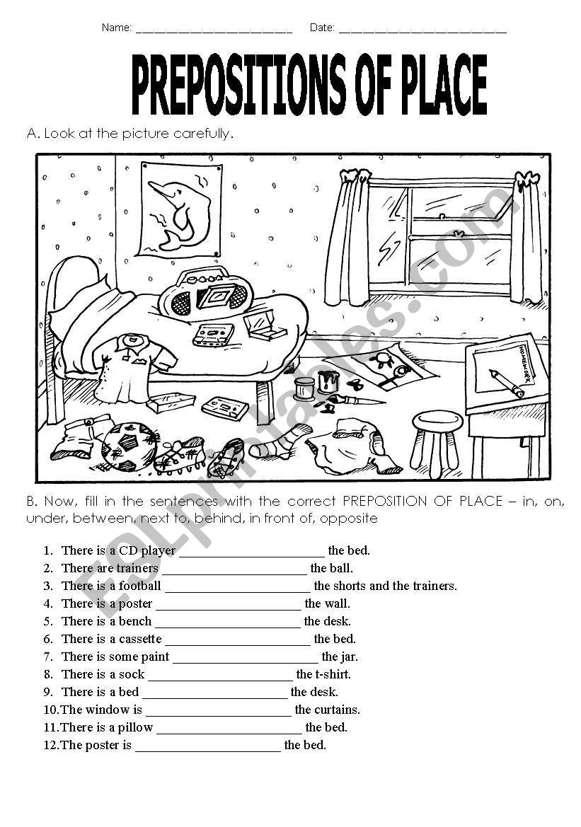 Prepositions Of Place English Esl Worksheets For Distance Learning And Physical Classrooms 