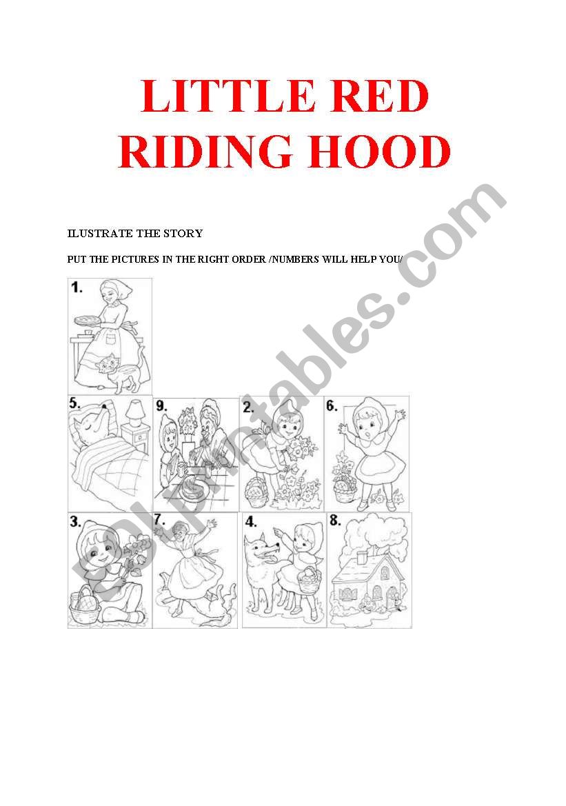 Little Red Riding Hood Exercise