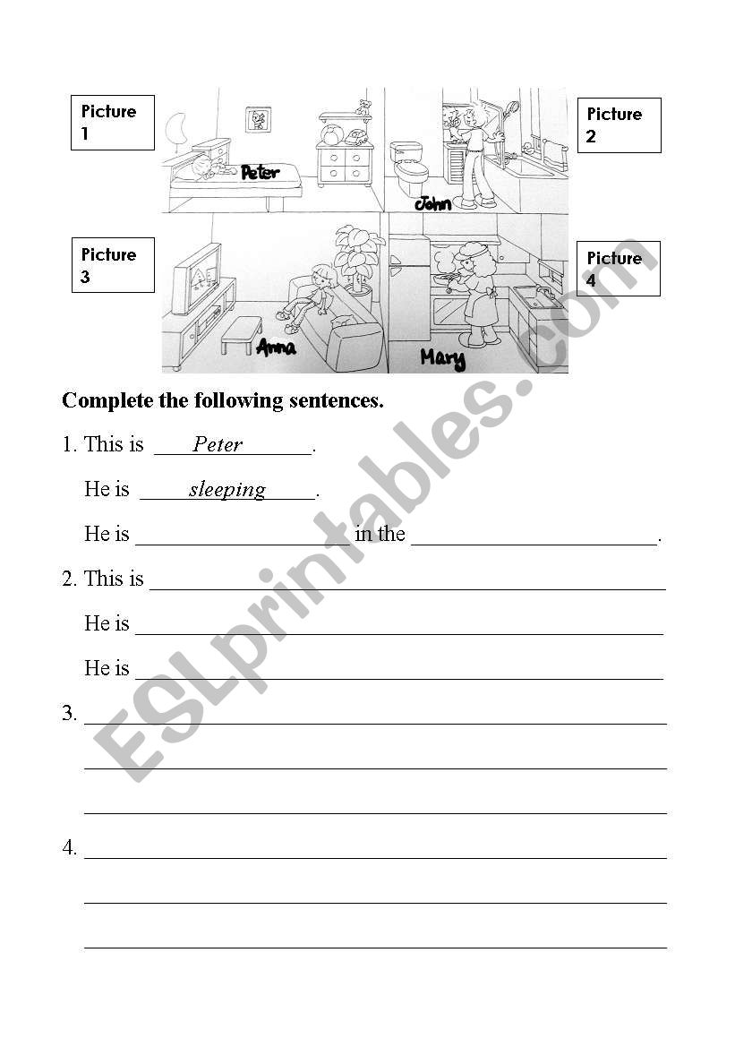 Present Continuous Tense  worksheet