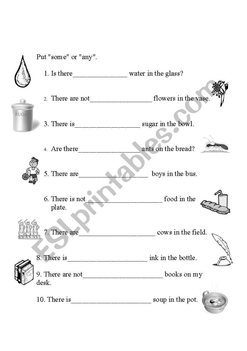 some or any worksheet