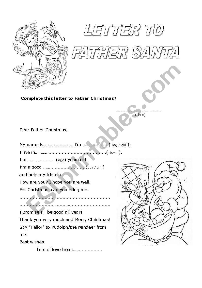 christmas worksheet