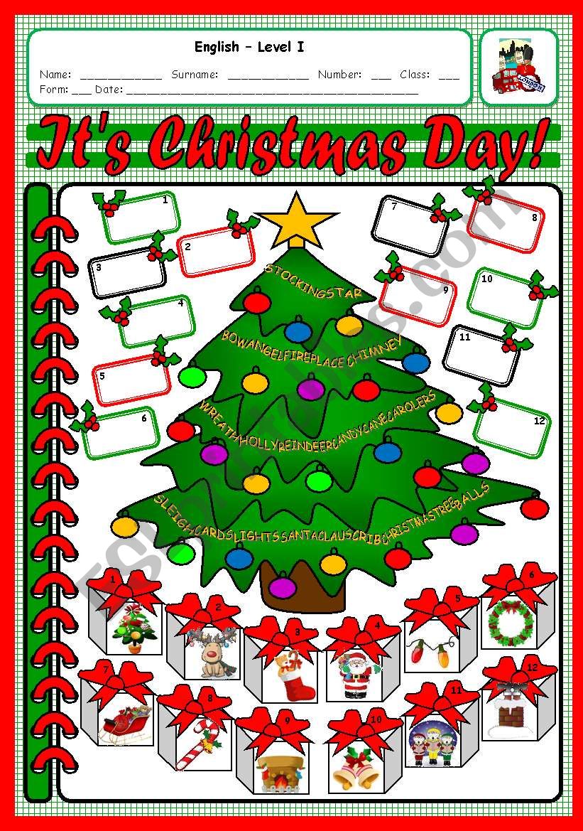 IT´S CHRISTMAS DAY! - ESL worksheet by xani