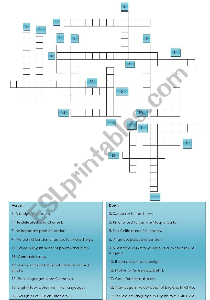 puzzle worksheet