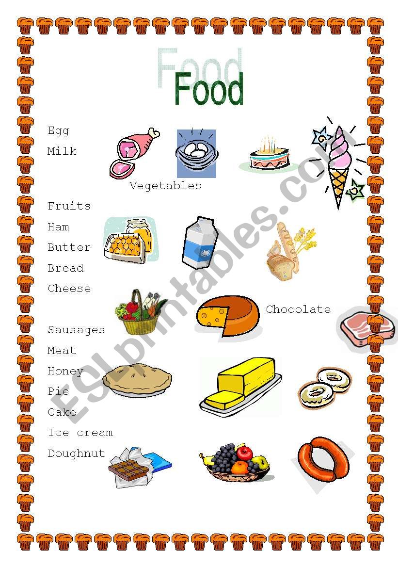 Food - ESL worksheet by micuska23