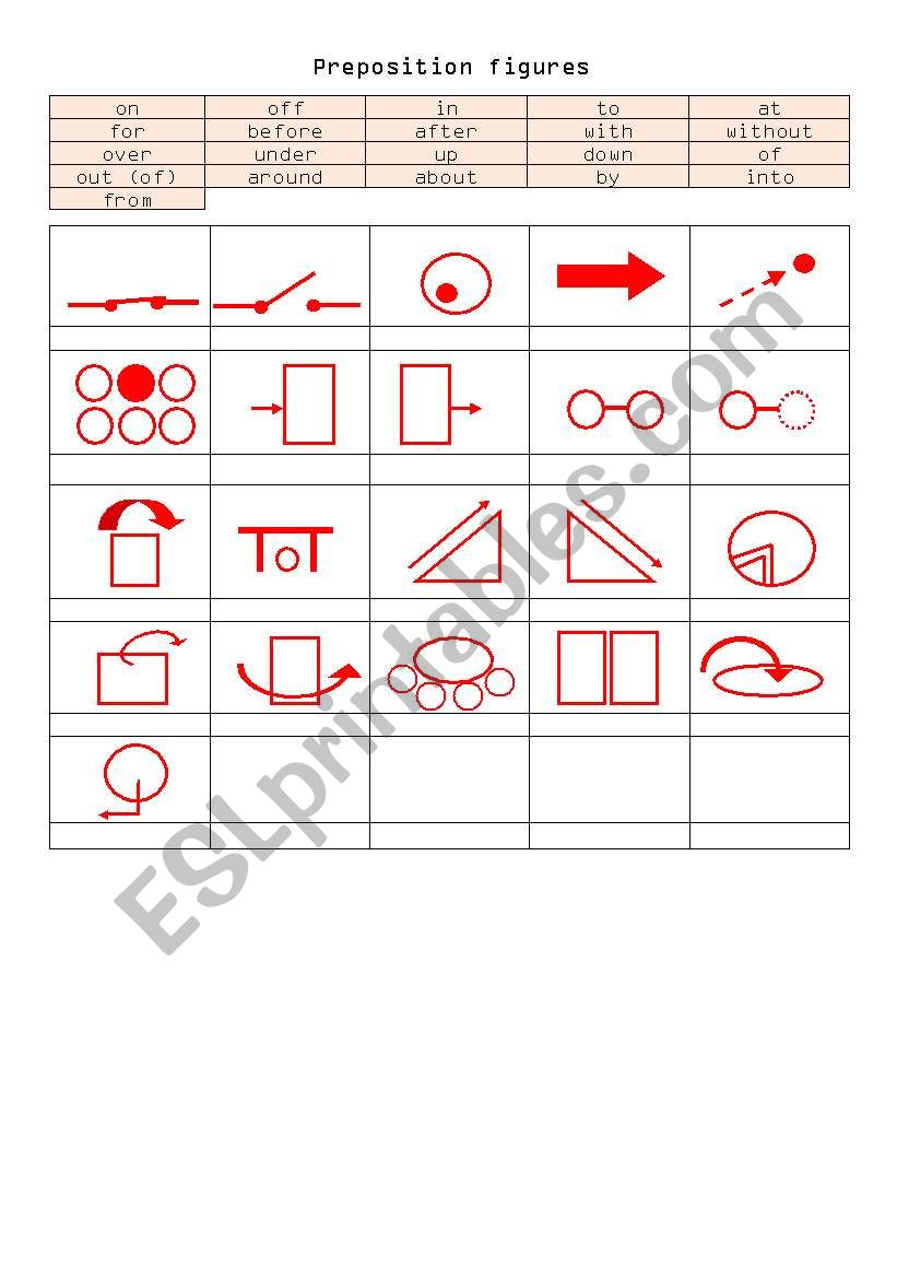 preposition figures worksheet