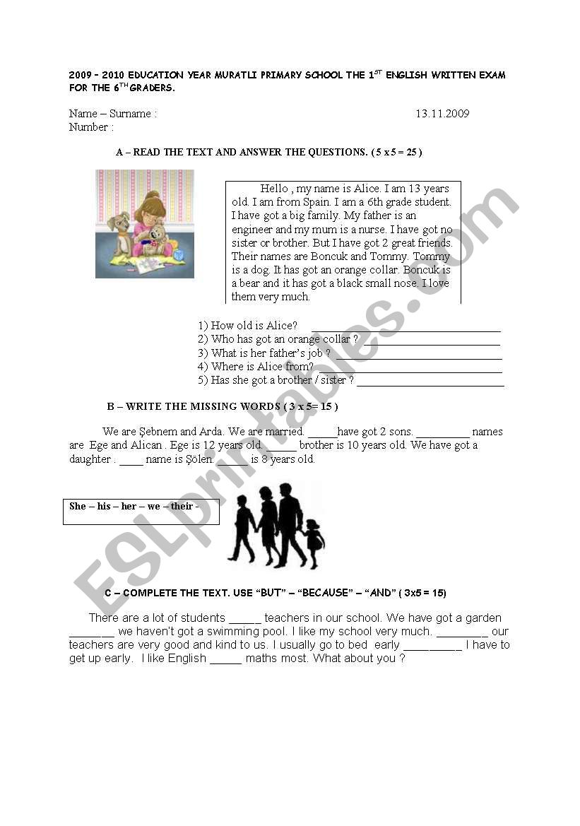 basic  english worksheet