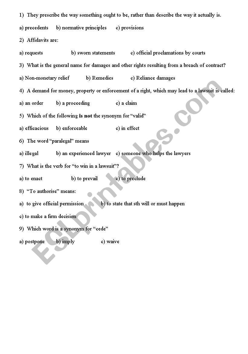 english-worksheets-legal-english-quiz