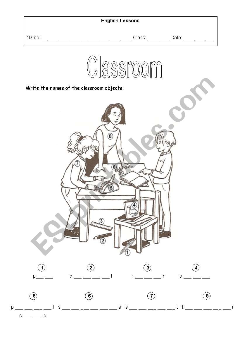 Classroom worksheet