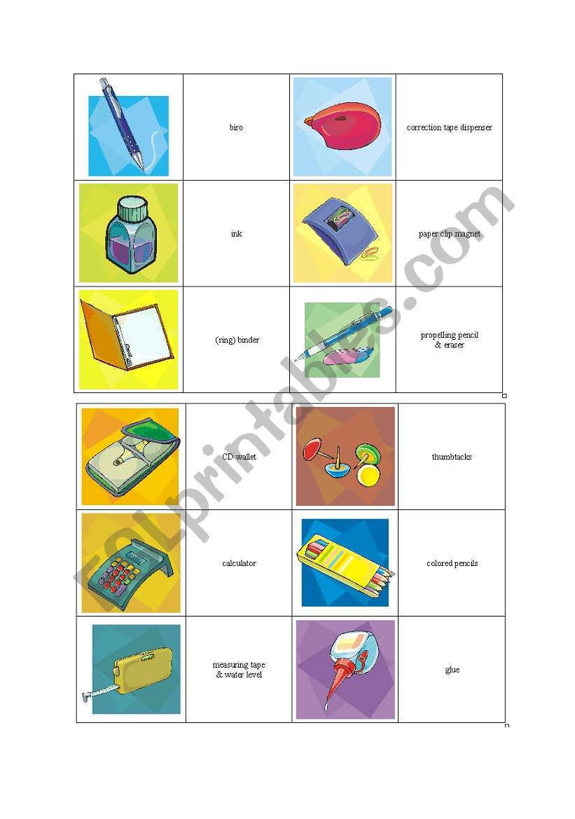 office equipment - ESL worksheet by mahda