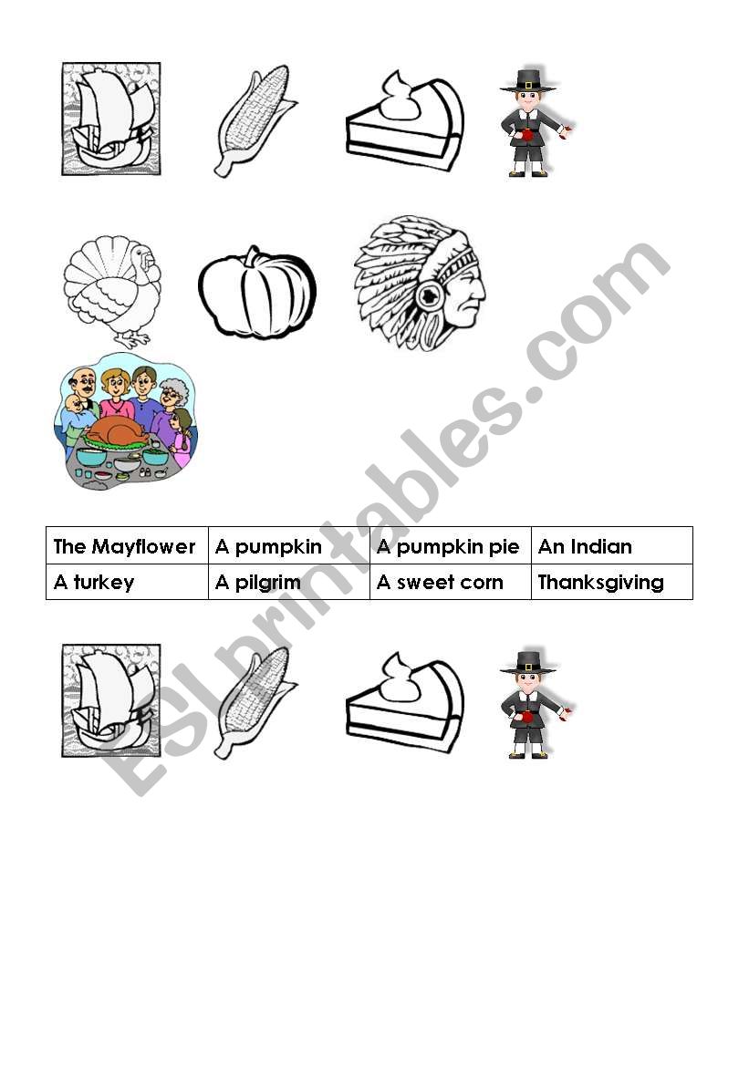 thanksgiving worksheet