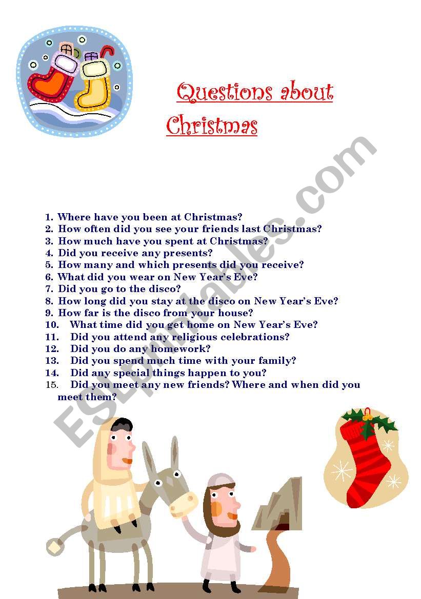 Short Questionnaire about Christmas