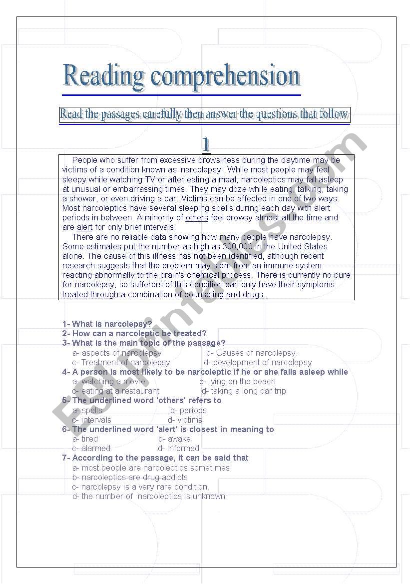 Extensive English Revision worksheet