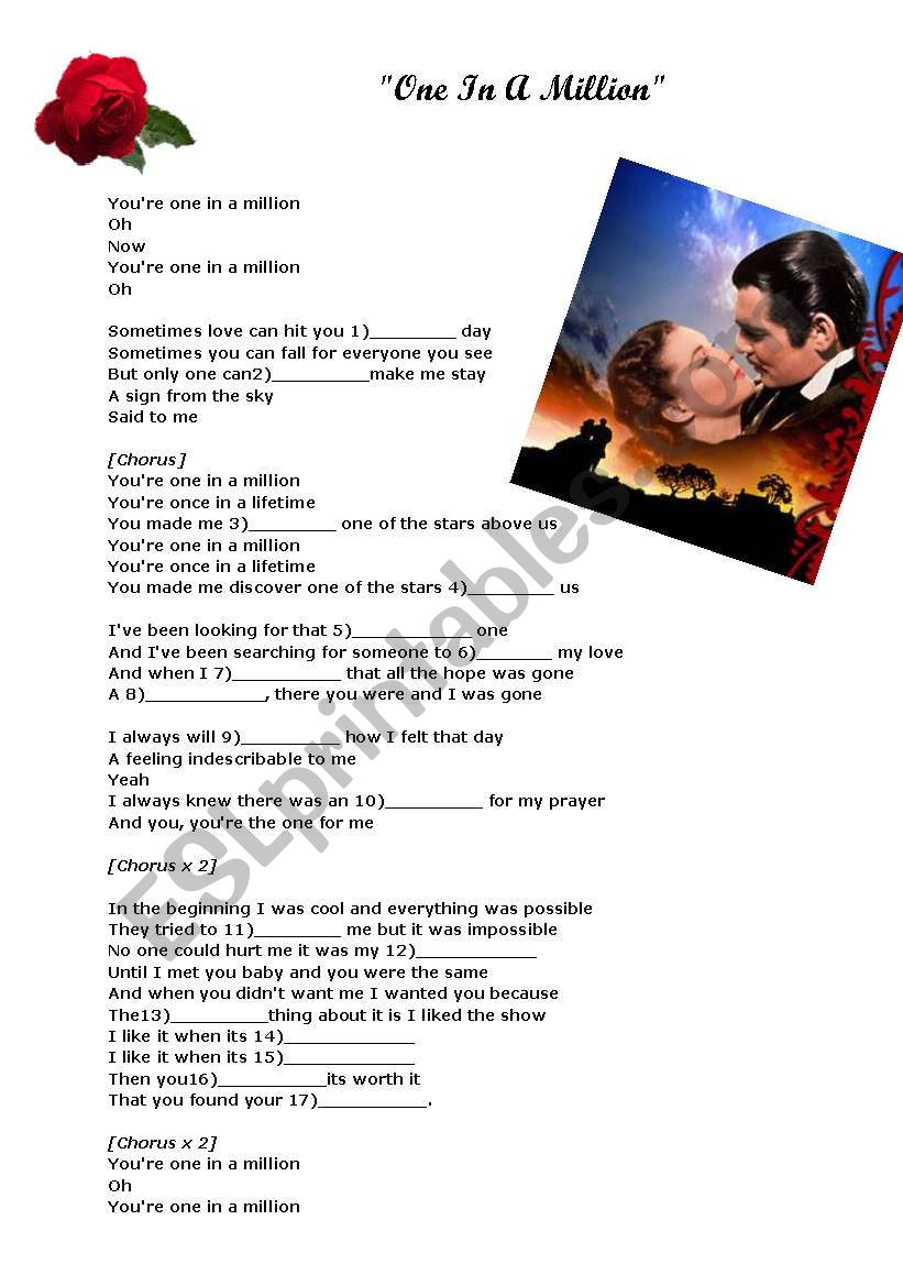 one in a million you song lyrics