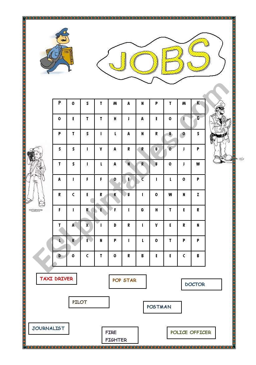 Jobs worksheet