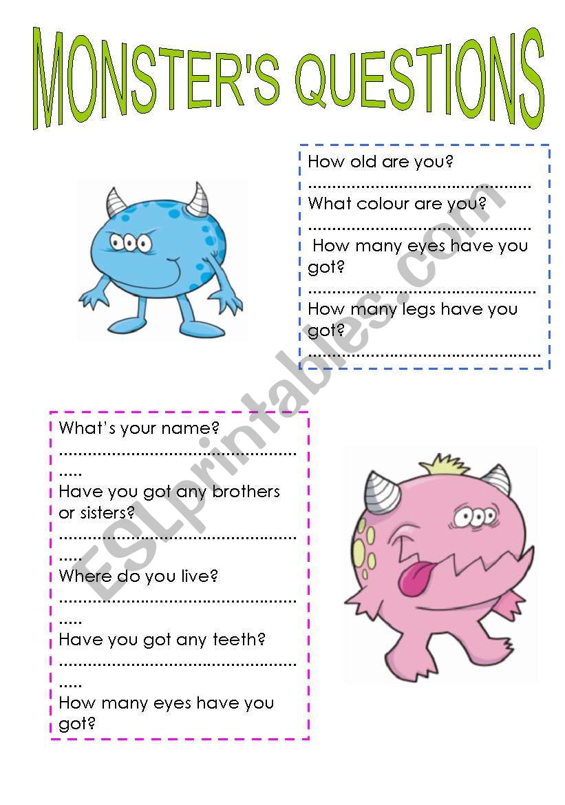 monster-s-questions-esl-worksheet-by-kopciuszek