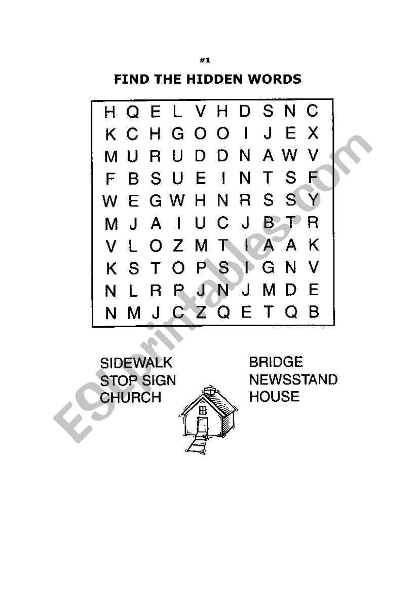 Word Puzzles with answer sheet