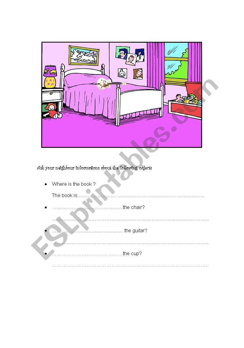 Pairwork preposition of place 2