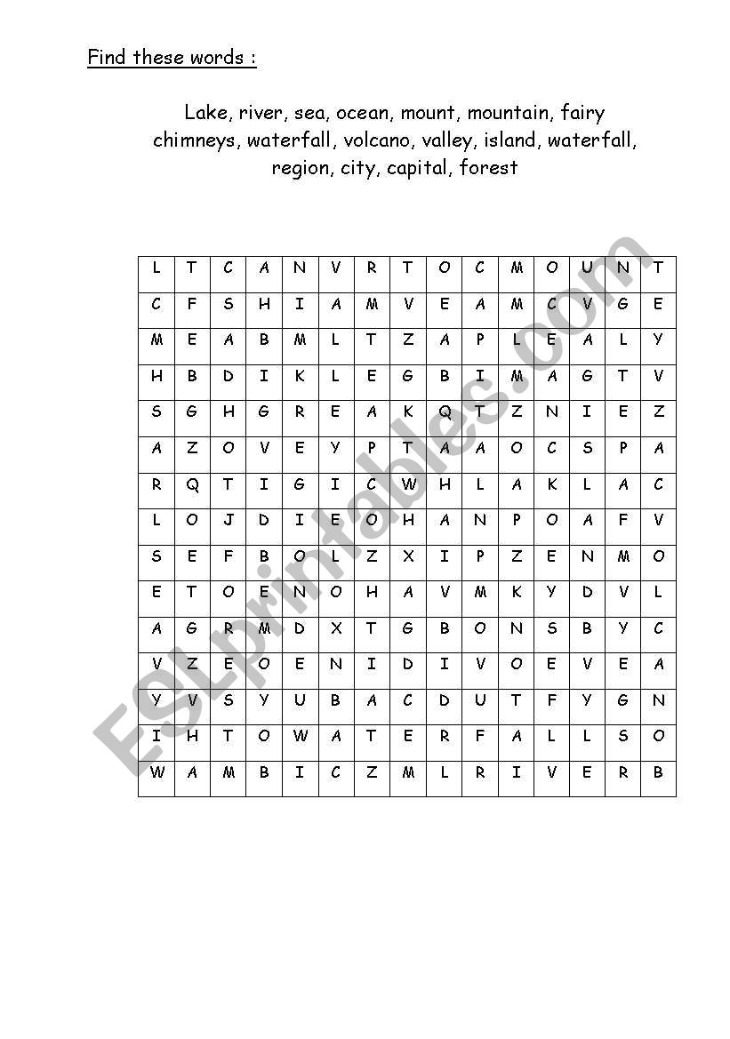 puzzle worksheet