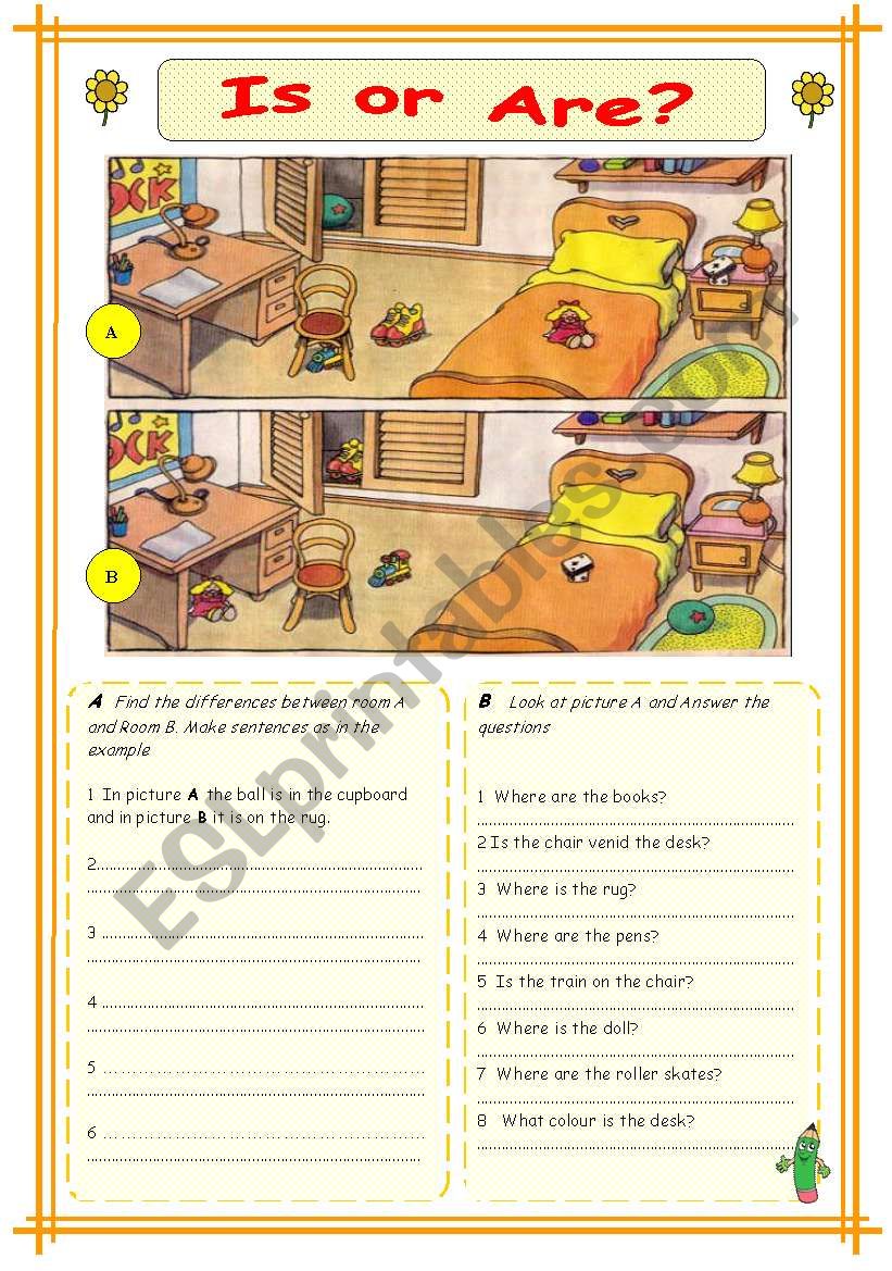 To be + Prepositions of place - ESL worksheet by Vivi Quir