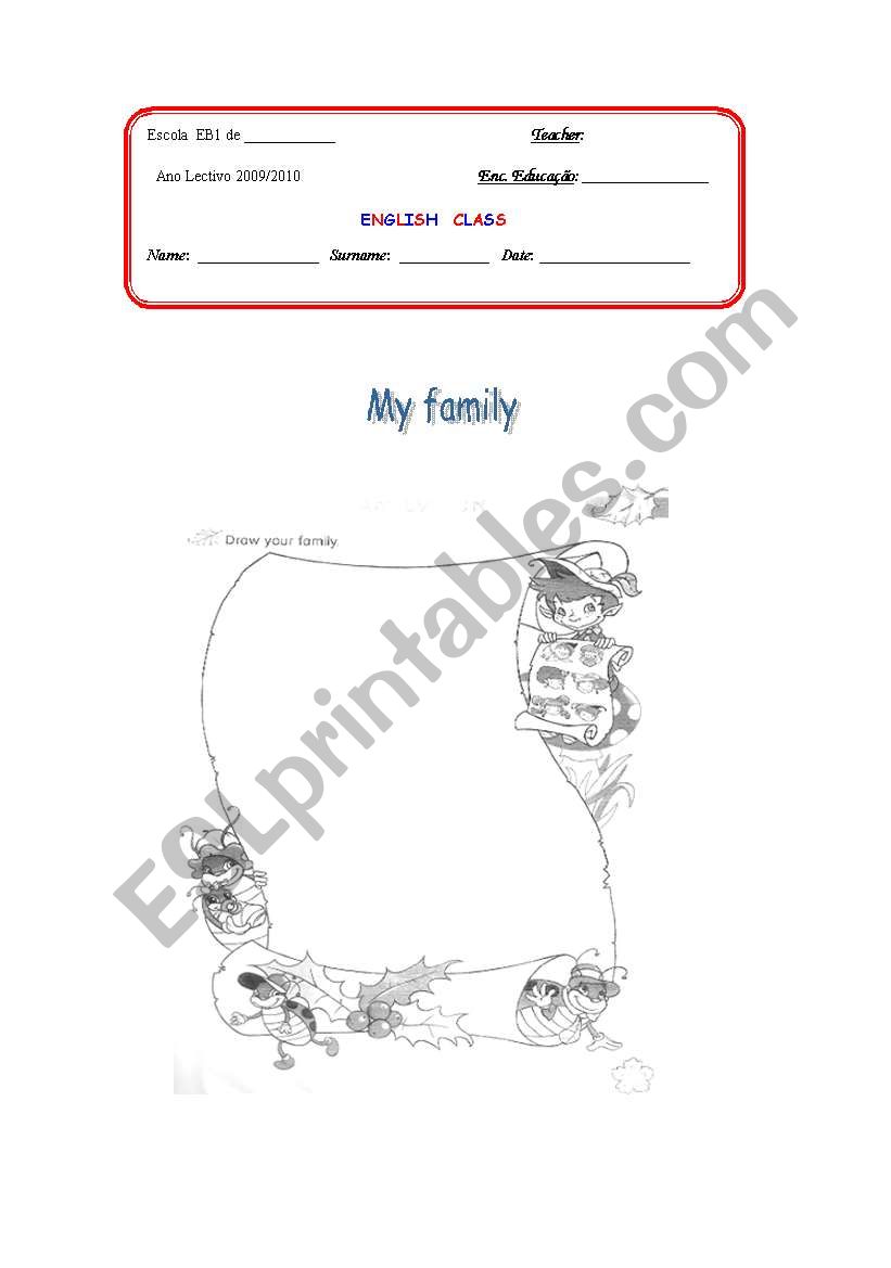 Family worksheet