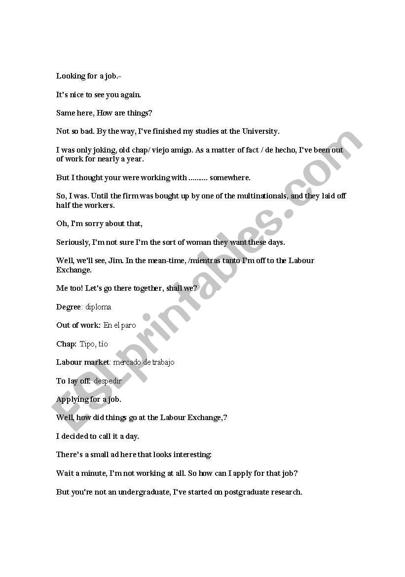 english-worksheets-looking-for-a-job