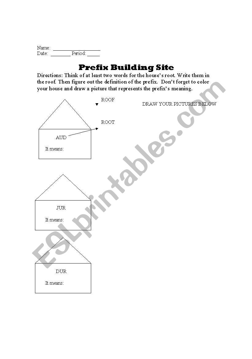 Suffix Activity worksheet