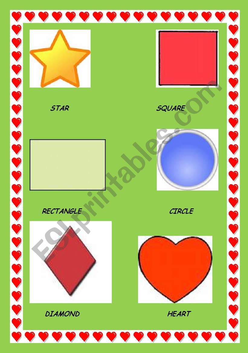 SHAPES worksheet