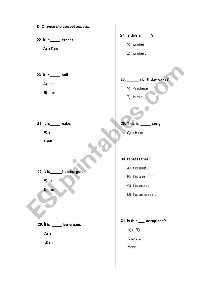 for elementary worksheet