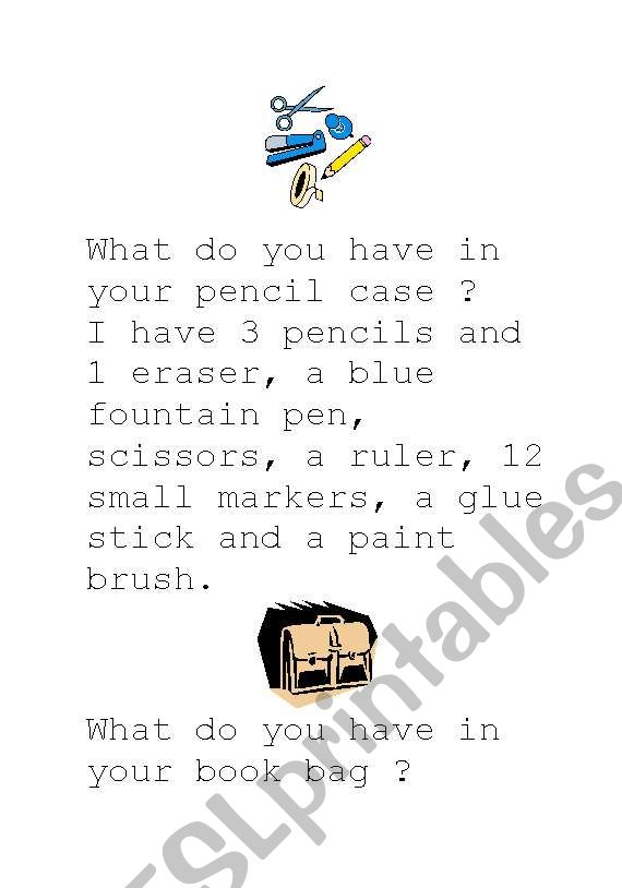 What do you have in your pencil case?