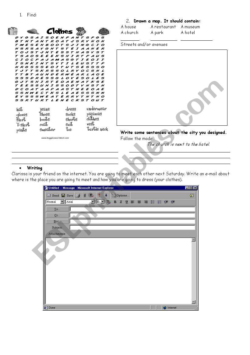 Second page worksheet