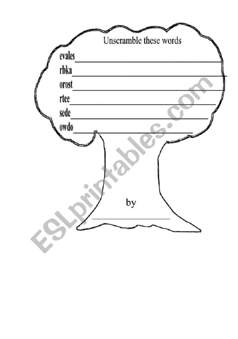 EARTH DAY worksheet